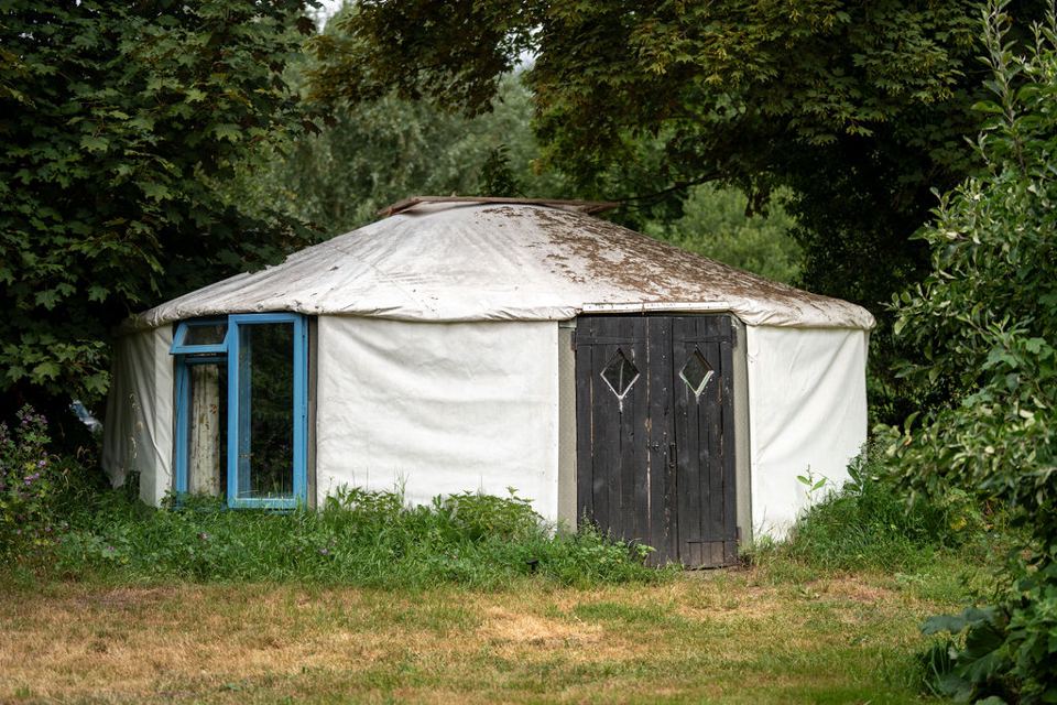 Yurt among the trees