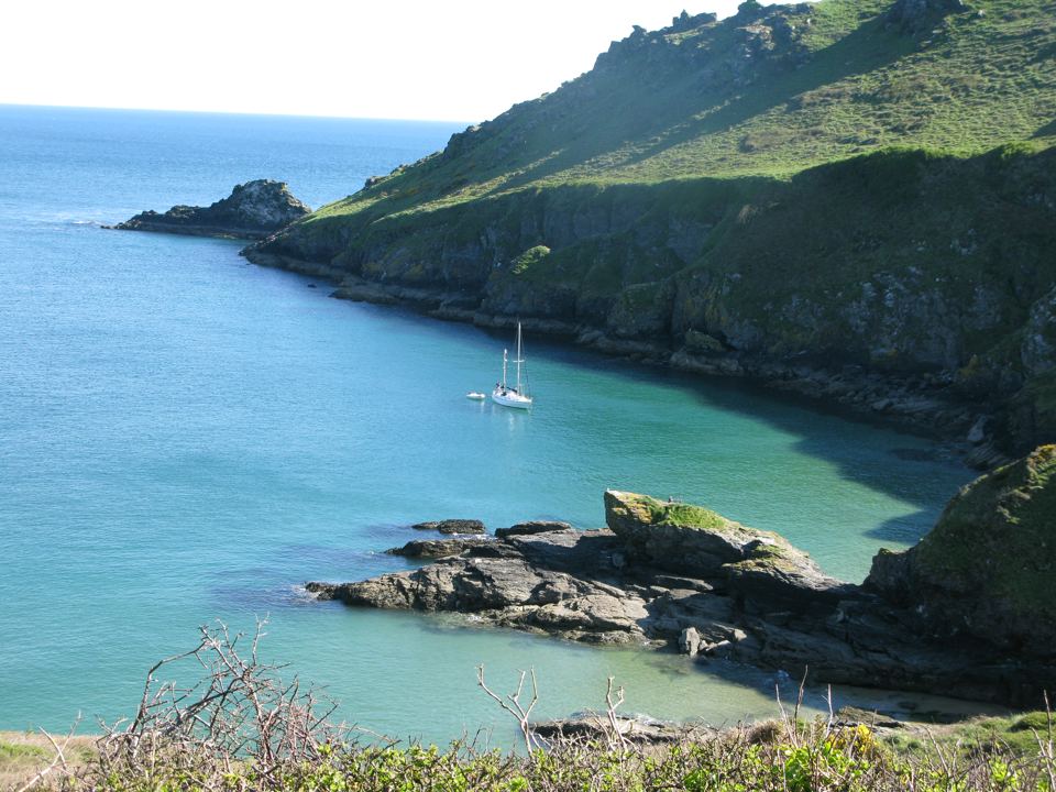 Rocky cove nearby