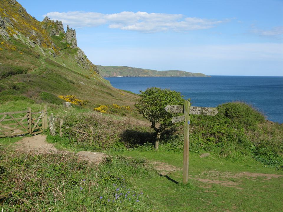 Coast path above the sea