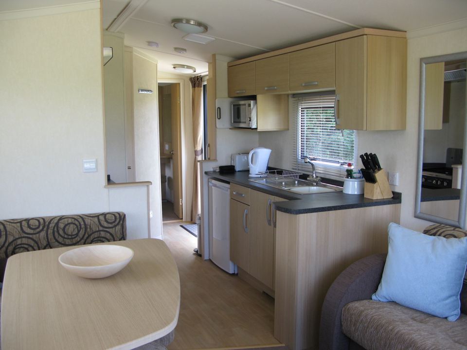 Static caravan kitchen