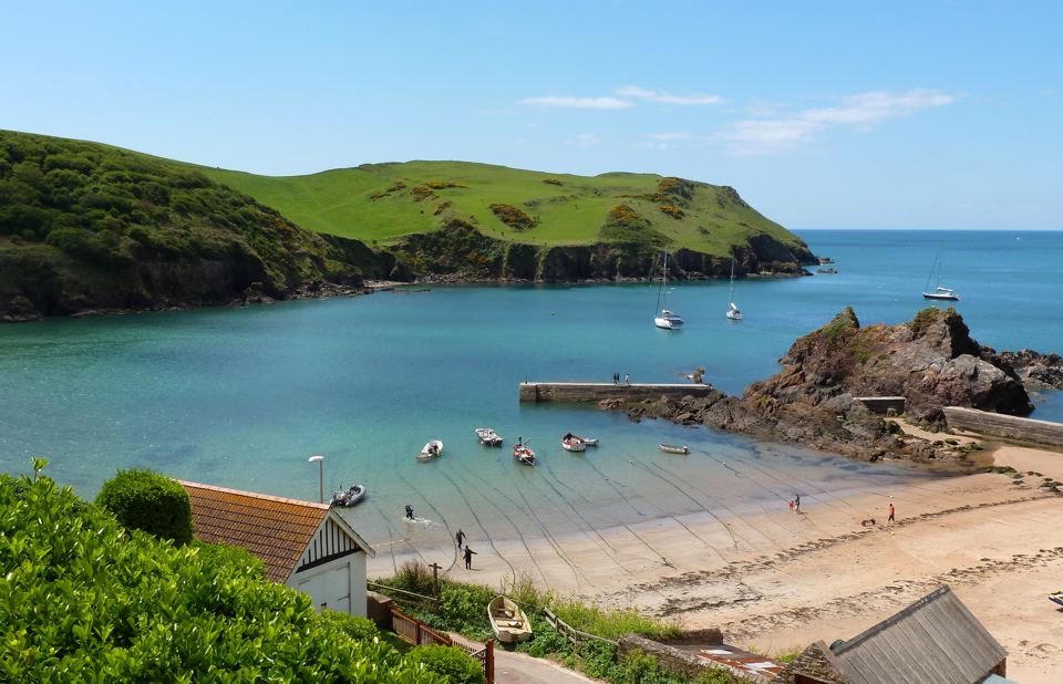 Hope Cove beach and headland