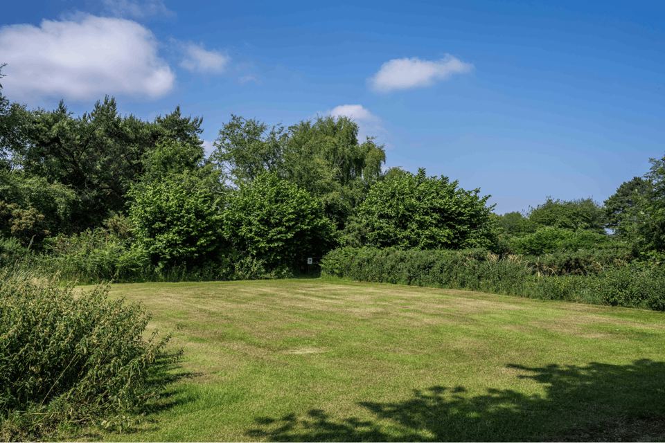 Grass pitch beside the heath
