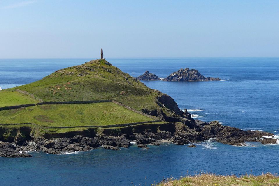 Cape Cornwall across the sea