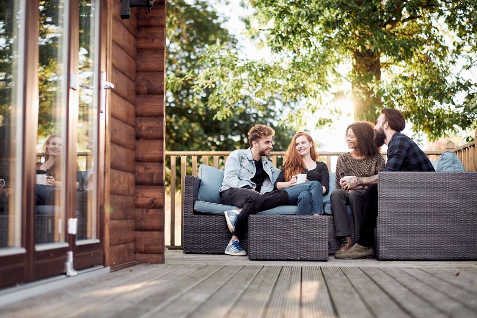 Lodge veranda seating