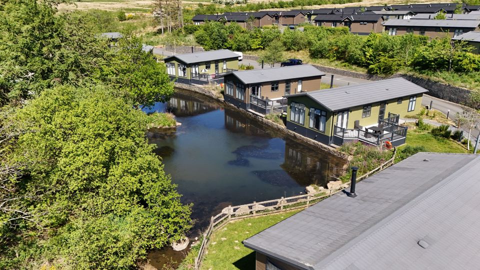 Lodges around the pond