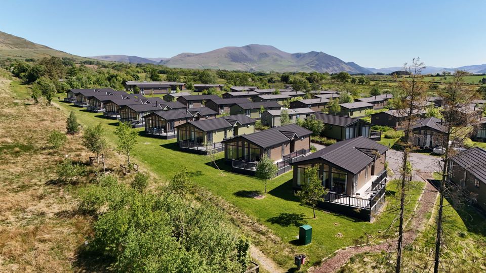 Lodge park below the fells