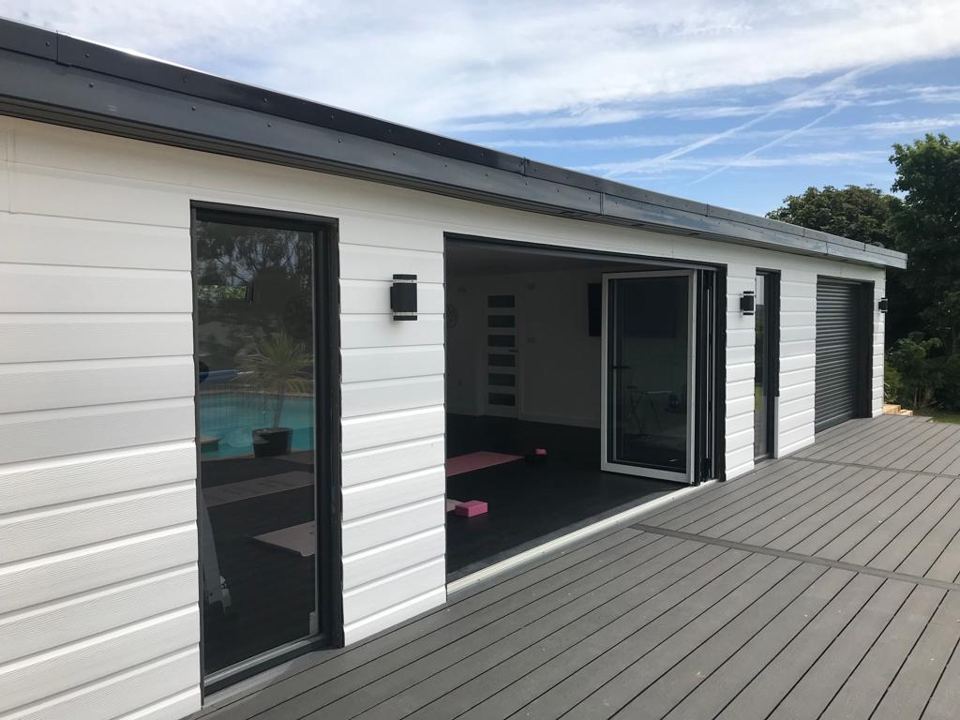 Studio building with decking