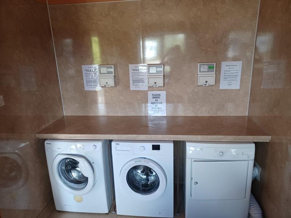 Laundry room with washers