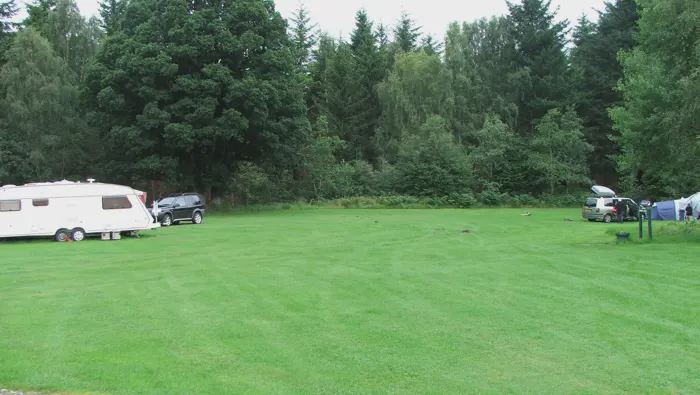 Caravans on the grass