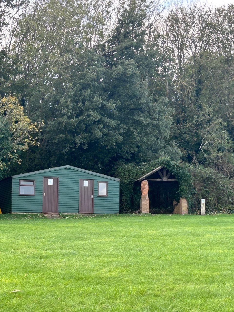Camping field and sheds