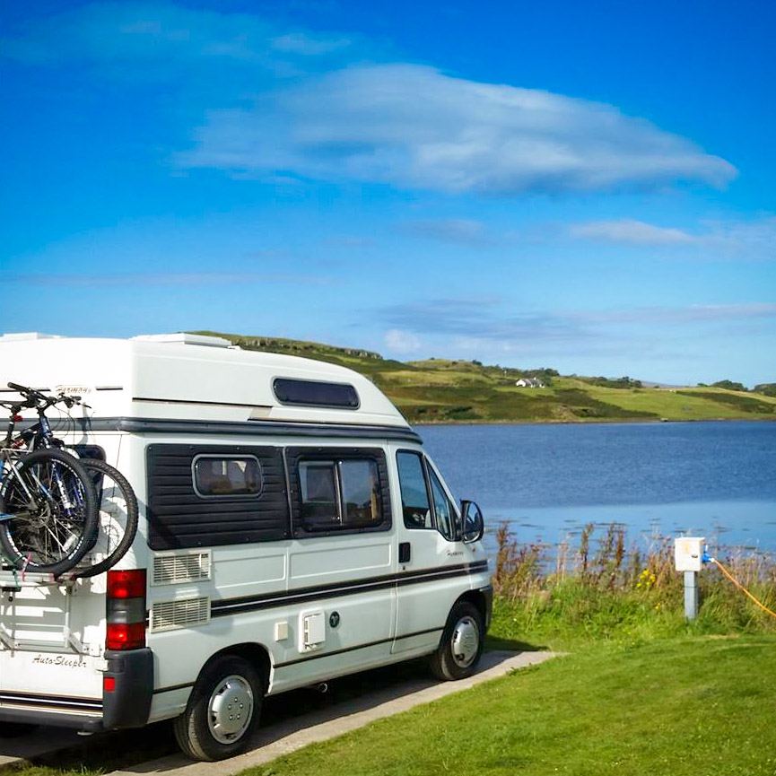 Campervan by the loch