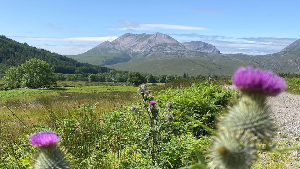 Beinn Eighe above the glen