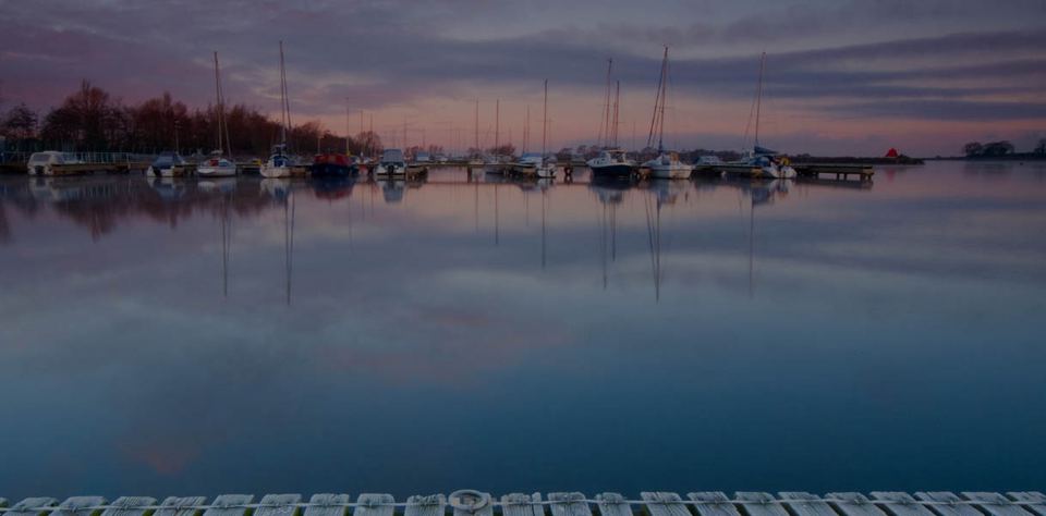 Marina at dusk