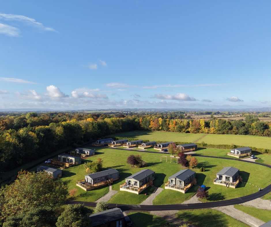 Lodges from above