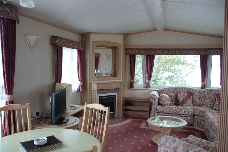 Static caravan lounge