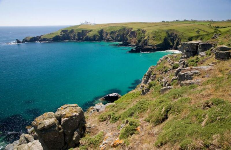 Cliffs and turquoise sea