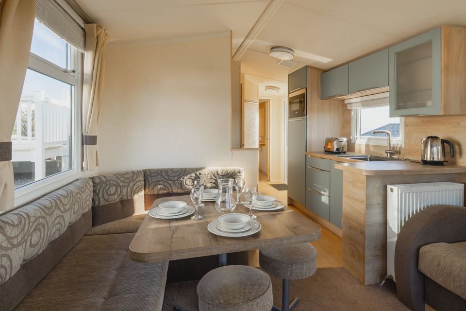 Dining and kitchen area