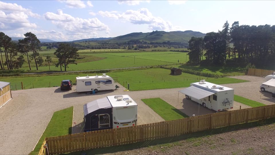 Pitches with hill views