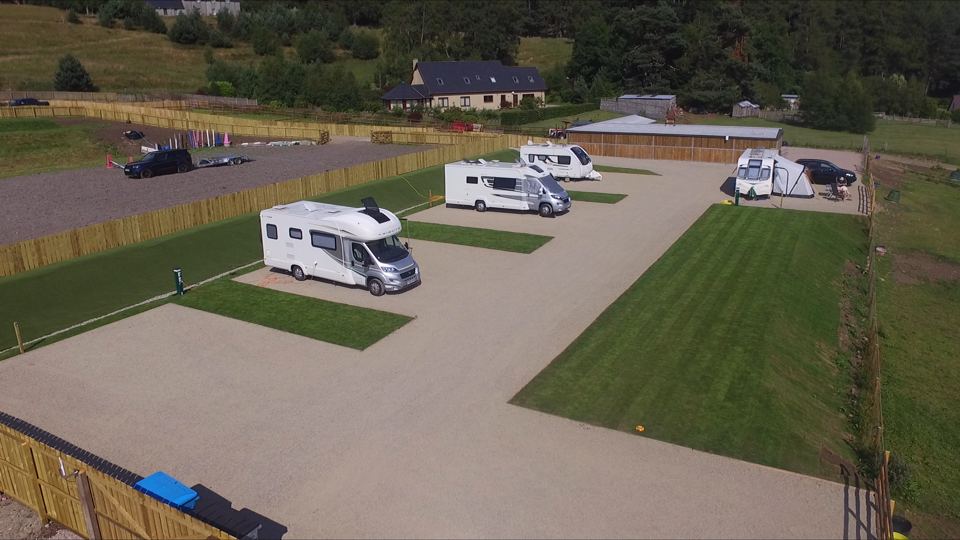 Serviced motorhome pitches