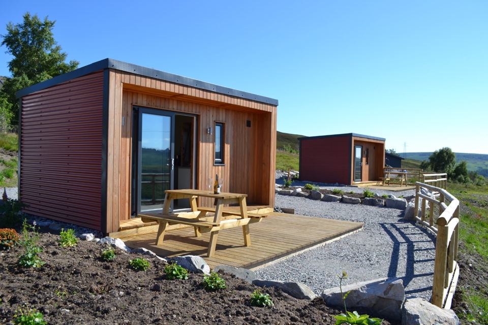 Snug with deck and view
