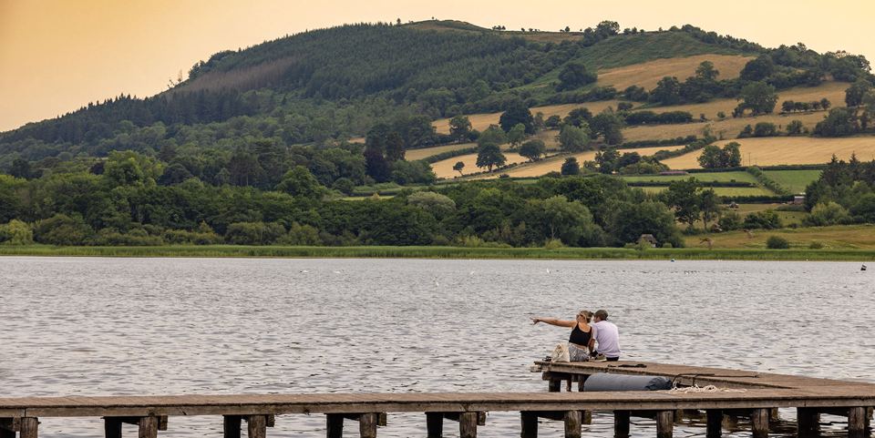 Hills across Llangorse Lake