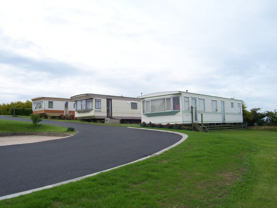 Caravans along the park road