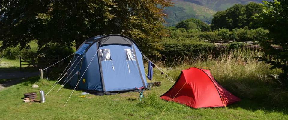 Tents on the grass
