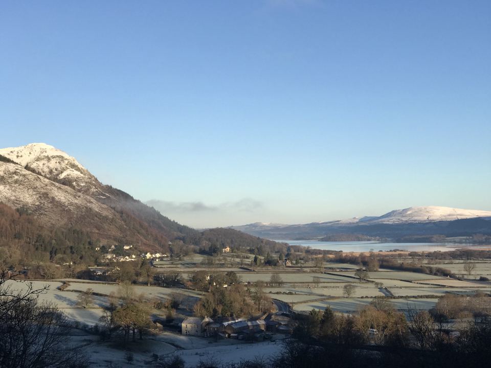 Mountains over the valley