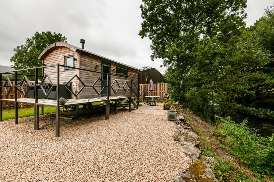 Shepherd's hut beside the river