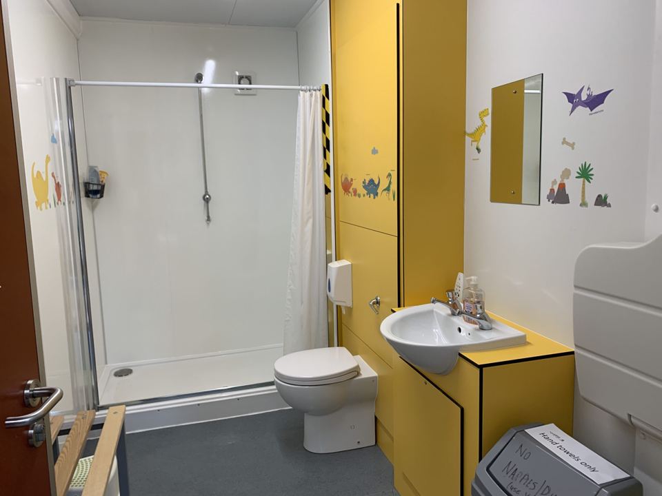 Family shower room