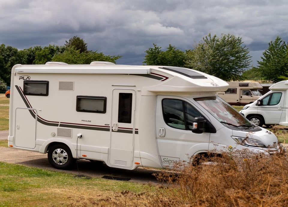 Motorhome on a pitch