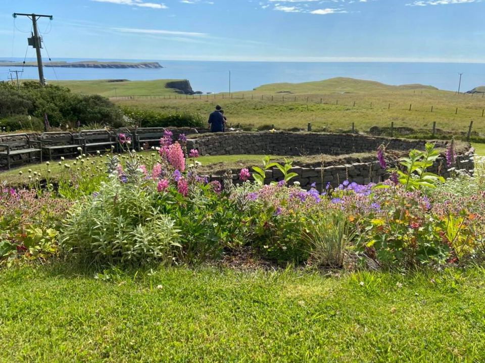 Garden below the campsite