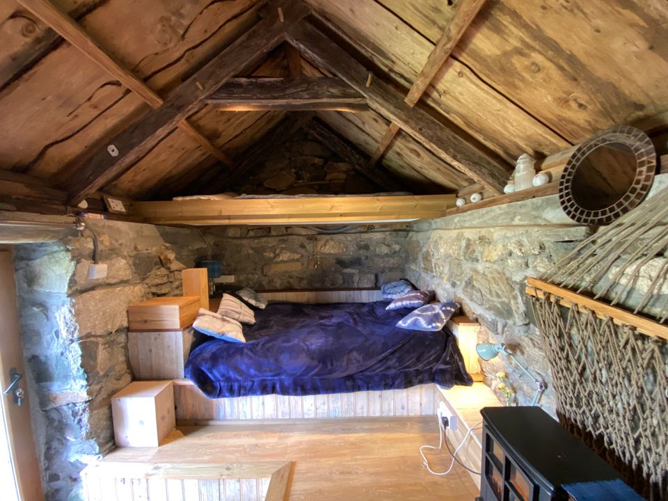 Bothy with stone walls