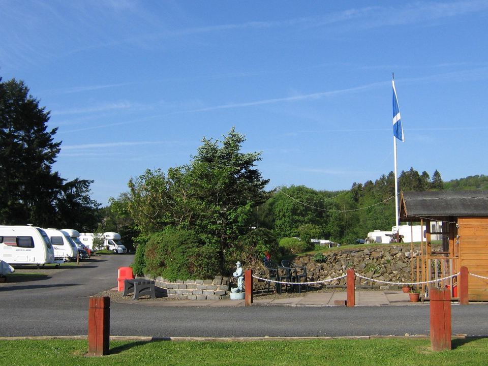 Entrance with Saltire