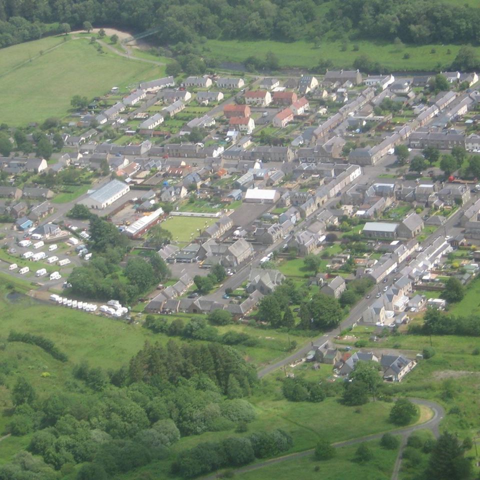 Newcastleton from the air