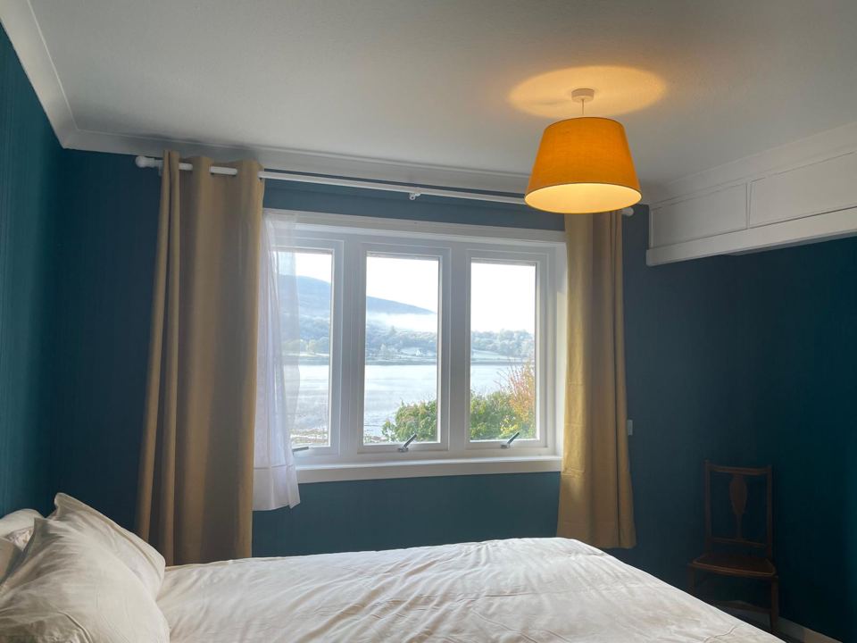 Bedroom with loch view