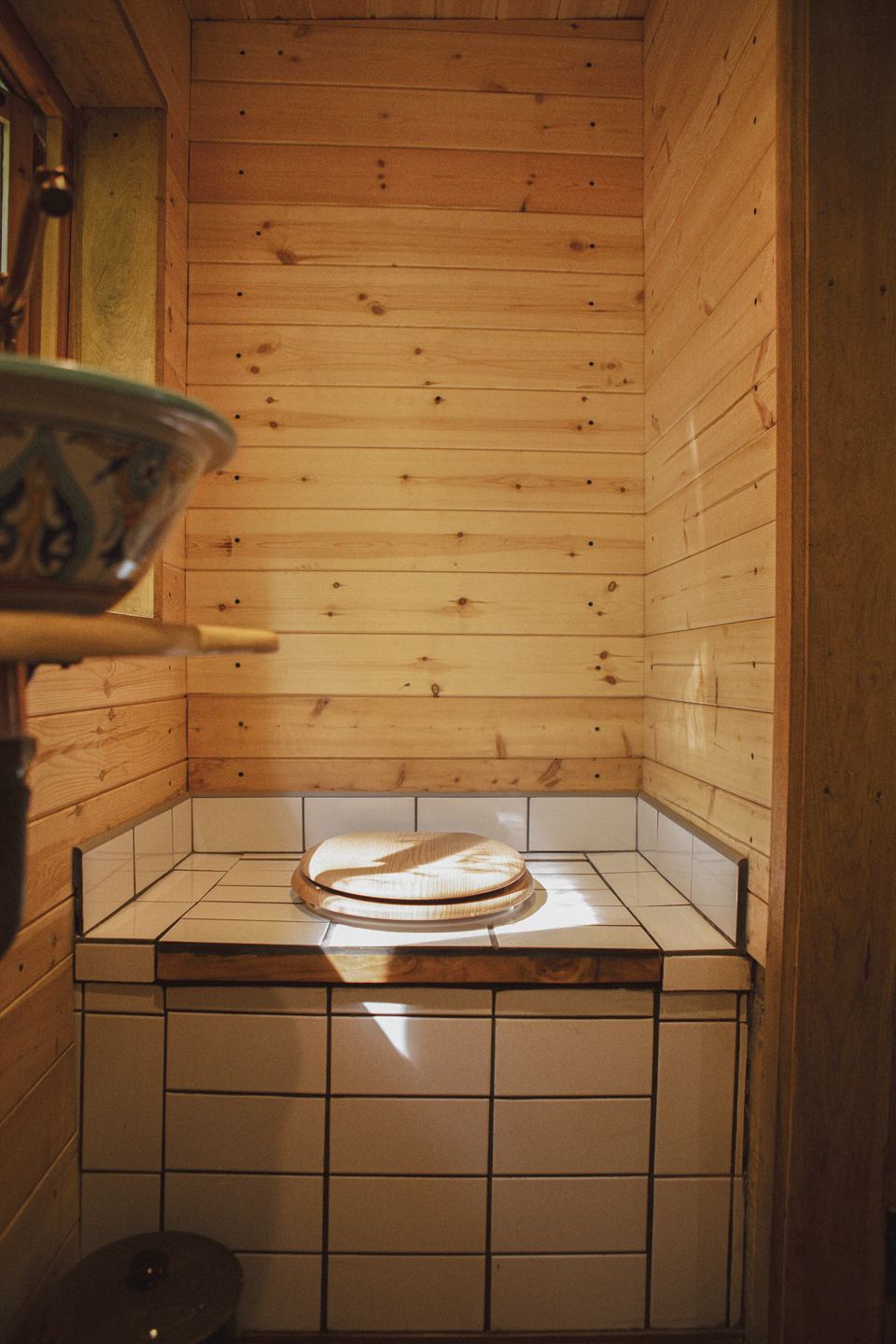 Eco toilet in the cabin