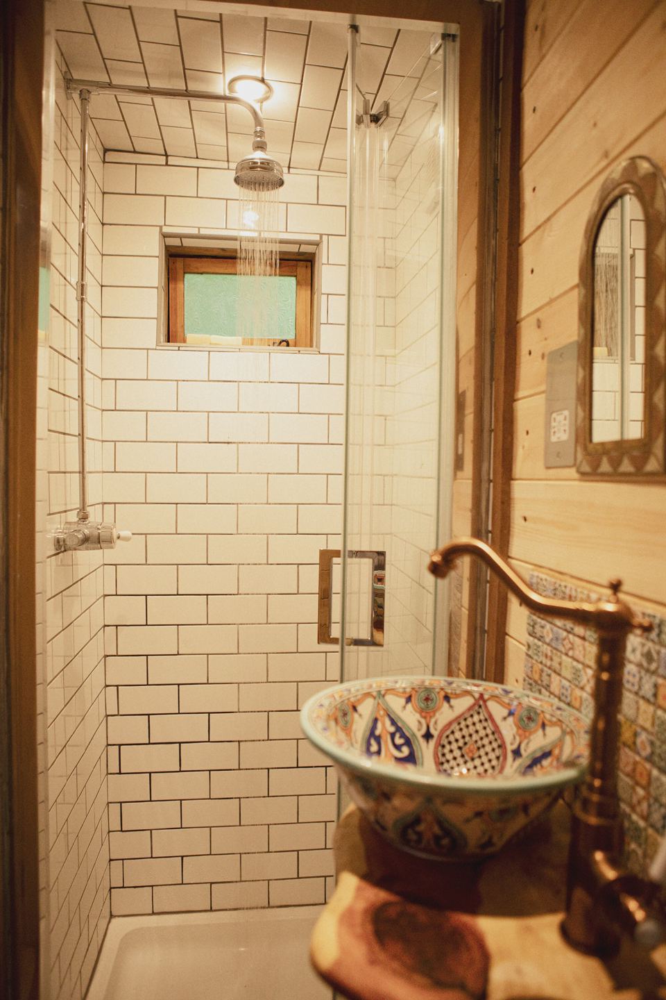 Cabin rain shower