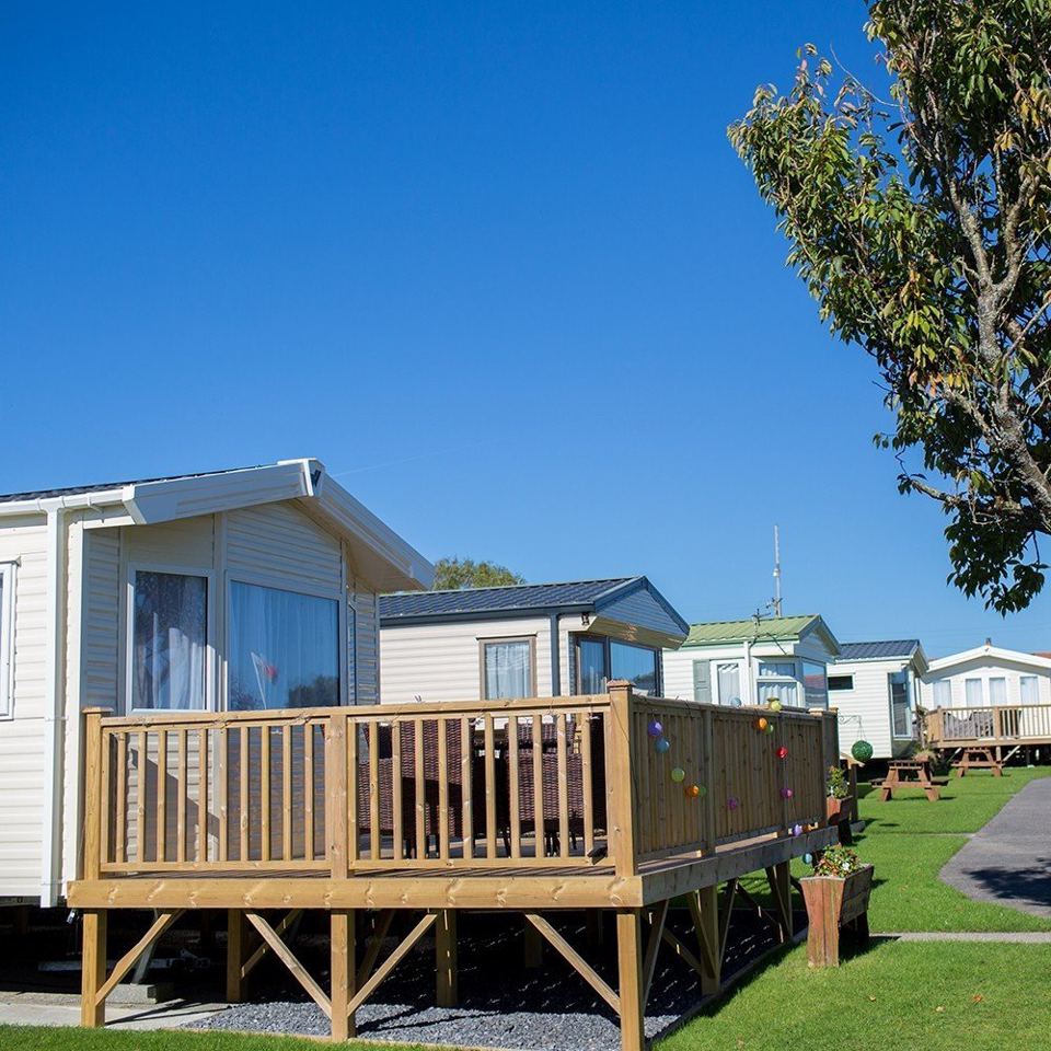 Holiday home with decking