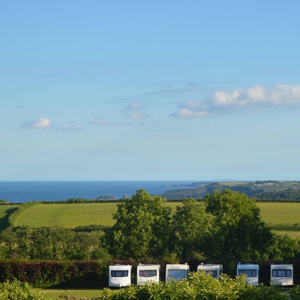 Touring pitches with sea view