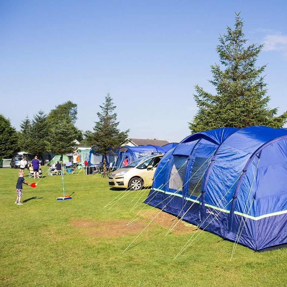 Tents on the camping field