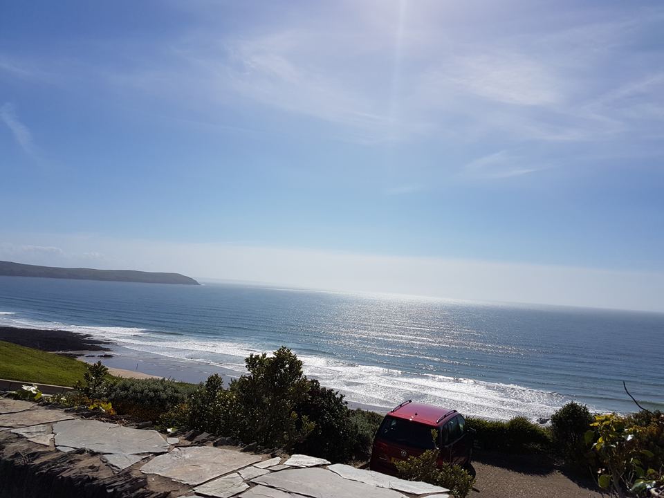 Sea view from the cliff path