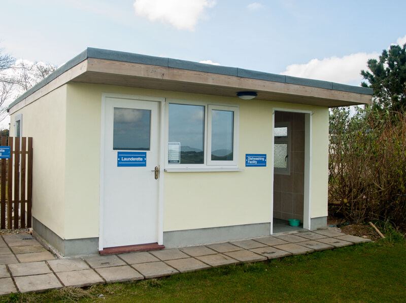 Toilet block exterior
