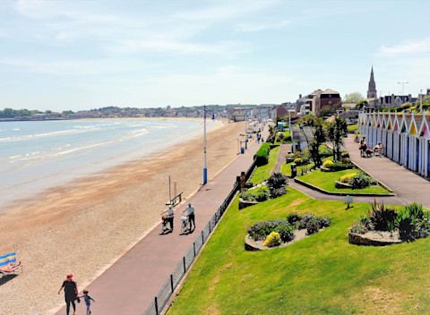Weymouth seafront and beach