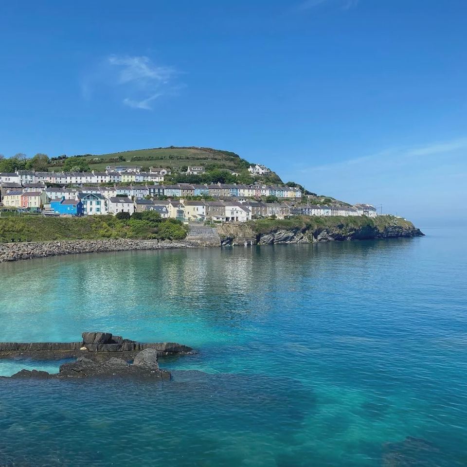 Nearby New Quay harbour