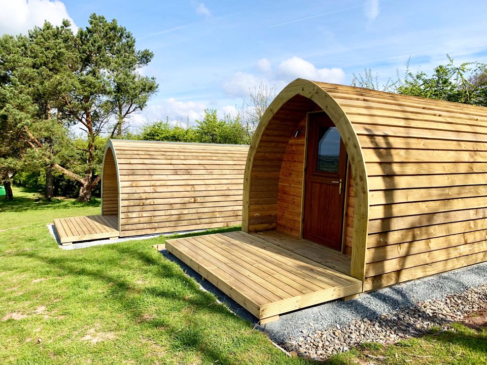 Two camping pods