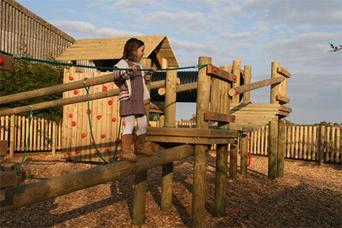 Timber adventure play area