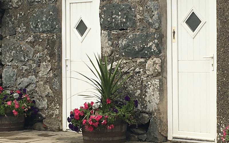 Toilet and shower block doors