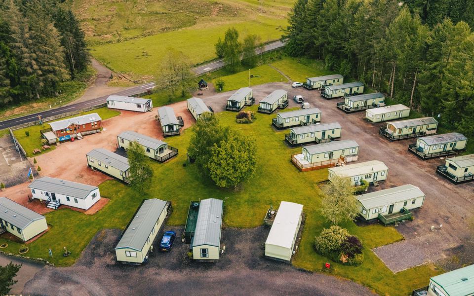 Caravans from above