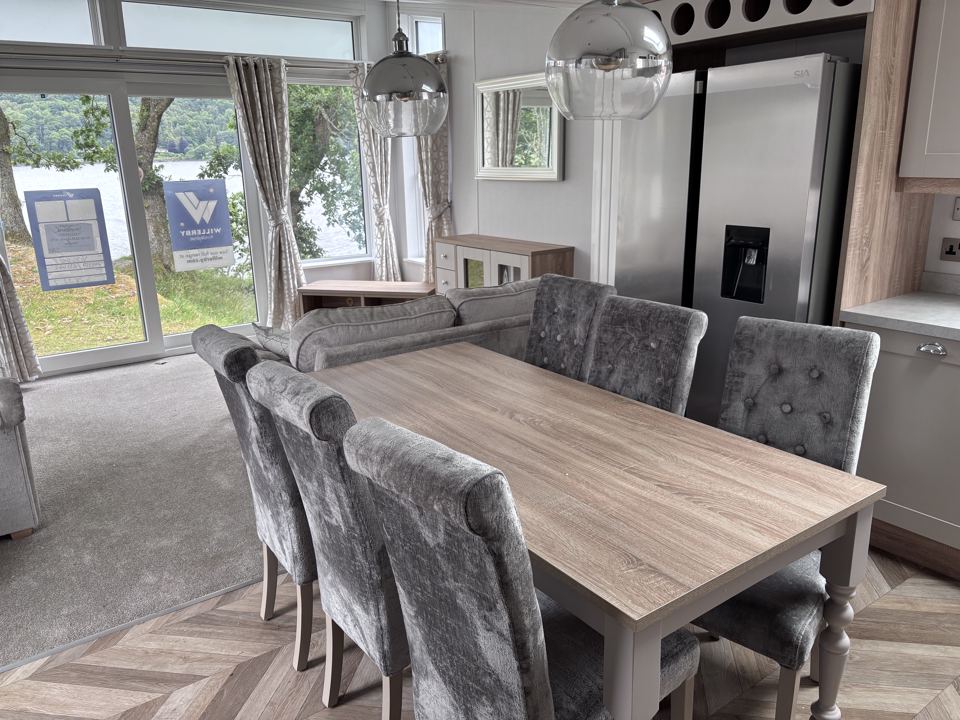 Dining area by the loch